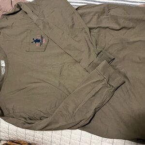 Dutch Bros Green Long Sleeve Tee Casual Comfort